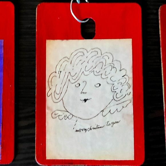 NEW Andy Warhol Handcrafted 3 Piece Christmas Ornament Set! - Picture 4 of 5